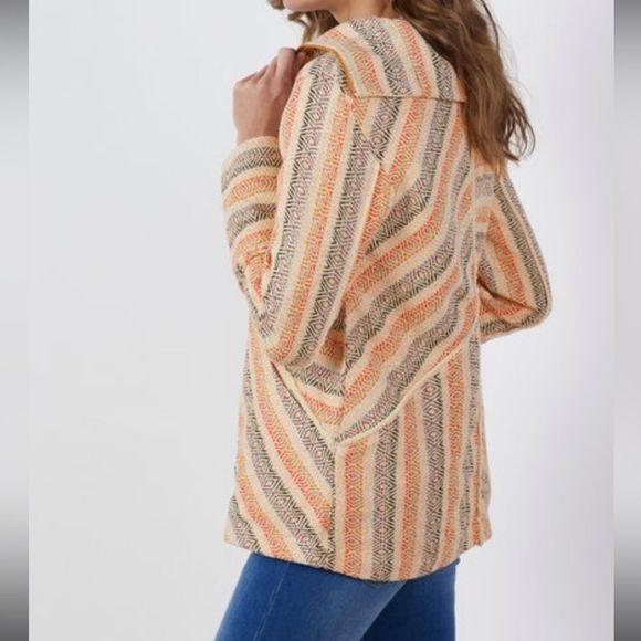 Soft Surroundings Boho Jacquard Rayadas Jacket - Picture 2 of 15